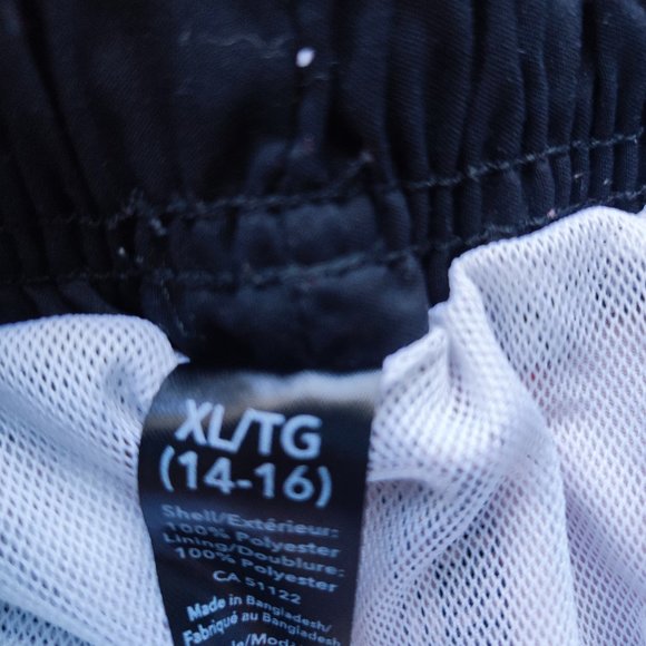 George Canada design swim trunk red black grey boy's size XL 14-16 - Picture 3 of 4